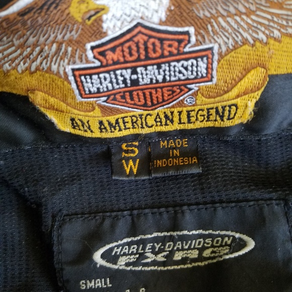 Harley Davidson black riding jacket Small 4-6 - Picture 5 of 8